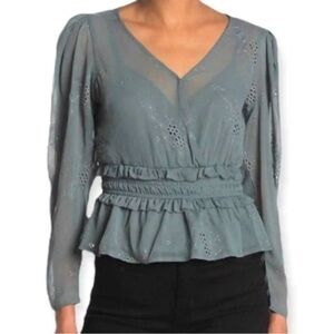 ASTR The Label Sage Eyelet Blouse